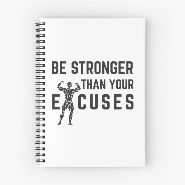 Item preview, Be Stronger Than Your Excuses, Weightlifter, Gym Lifting Courage designed and sold by Gamicnum.