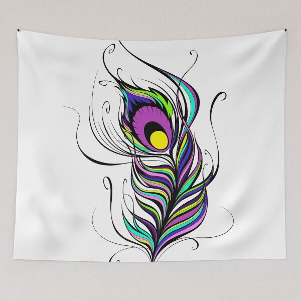 Item preview, Bright colorful feather designed and sold by trendingatees.