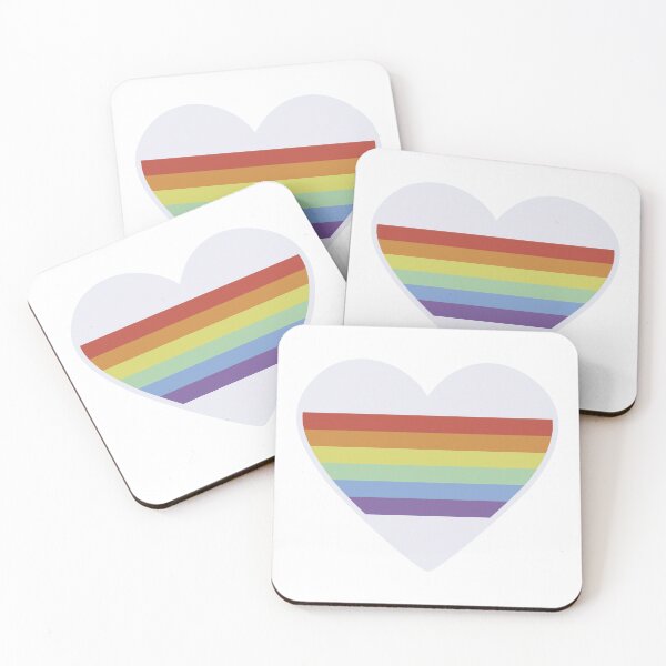 Item preview, Kopie von Rainbow heart stripe | pastel | light designed and sold by EnjoyHopeArt.