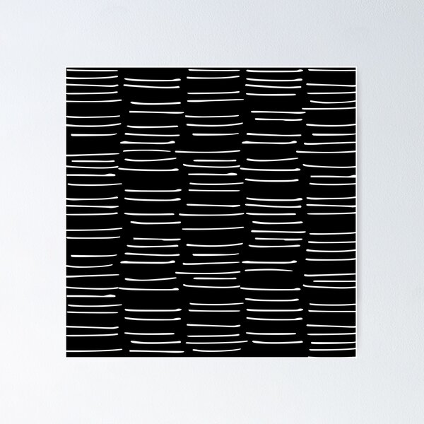Item preview, Abstract Stripes on Black designed and sold by meggydesigns.