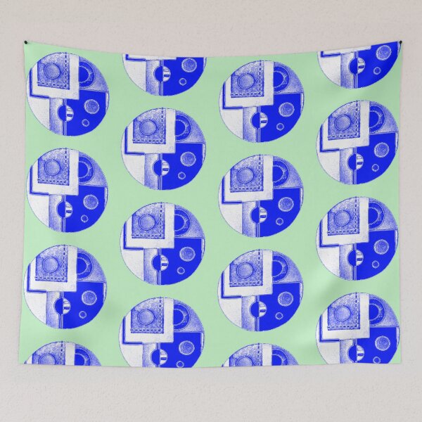 Item preview, Art Deco in cobalt blue tones designed and sold by LindaLG.