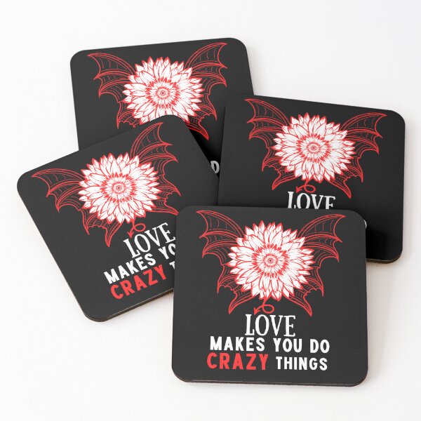 Item preview, Funny flower love makes you do crazy things   designed and sold by Sunrise-Art.