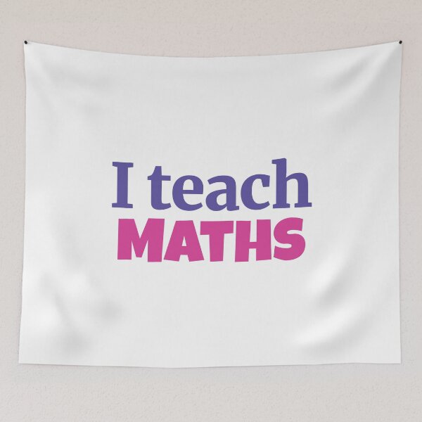 Item preview, I teach maths designed and sold by Think4Prints.