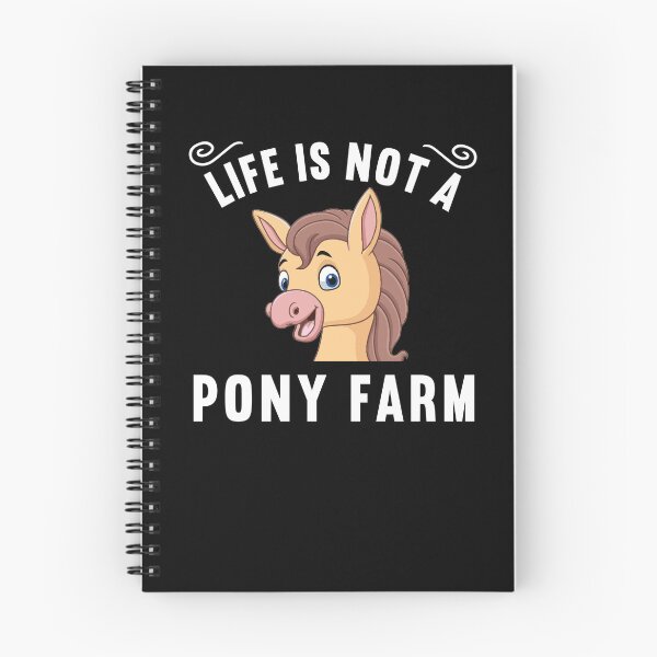 Item preview, Life is not a pony farm | the funny and true Denglish saying designed and sold by Gordenwear.