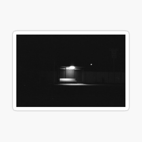 "Last Stop" - Bus Stop shot on Film Sticker