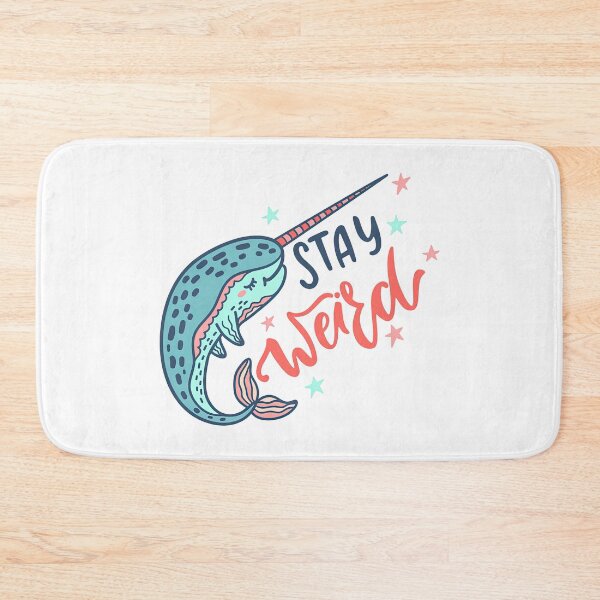Item preview, Stay Weird, Narwhal With Inspirational Quote, Stay Weird Tattoo, Stay Weird Shirt, designed and sold by graphic-genie.