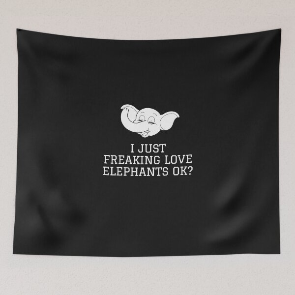 Item preview,   i just freaking love elephants ok designed and sold by yassminishop.