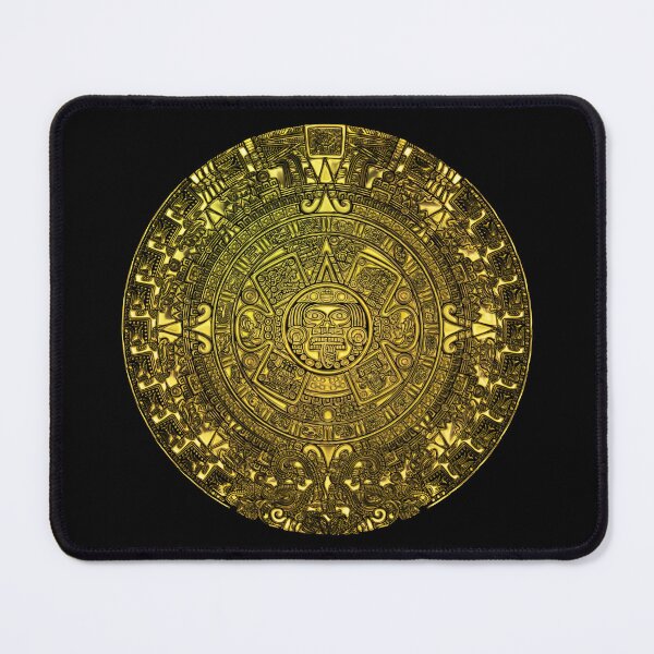 Item preview, Piedra del Sol - Gold Aztec Calendar Sun Stone designed and sold by Aztectees.