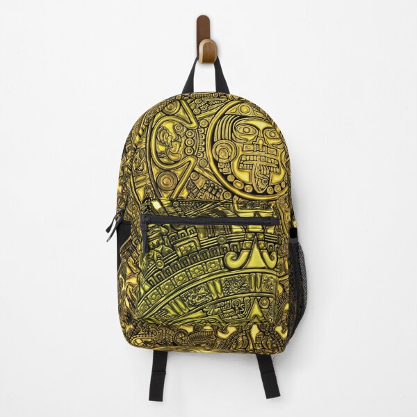 Item preview, Piedra del Sol - Gold Aztec Calendar Sun Stone designed and sold by Aztectees.