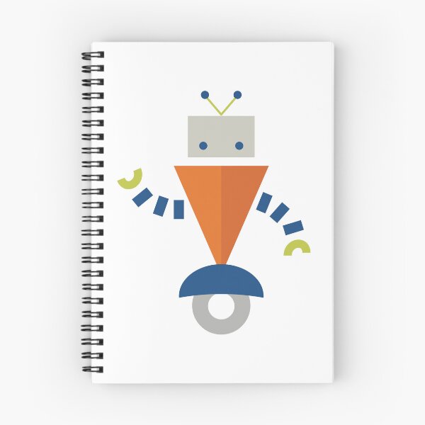 Item preview, Cute Orange and Blue Robot designed and sold by StudioShine.