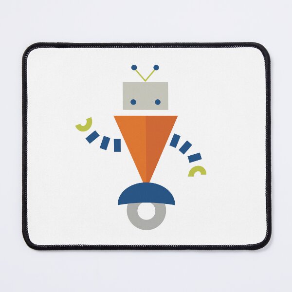 Item preview, Cute Orange and Blue Robot designed and sold by StudioShine.