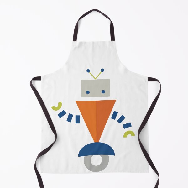 Item preview, Cute Orange and Blue Robot designed and sold by StudioShine.