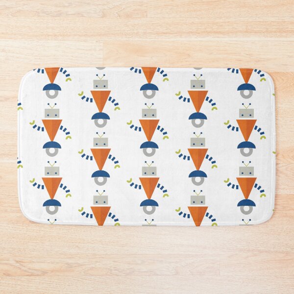 Item preview, Cute Orange and Blue Robot designed and sold by StudioShine.