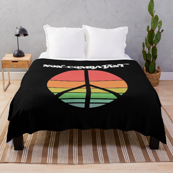 Item preview, Non-combatant Retro Peace Sign - Nonviolence, Nonviolent designed and sold by avataraustin.
