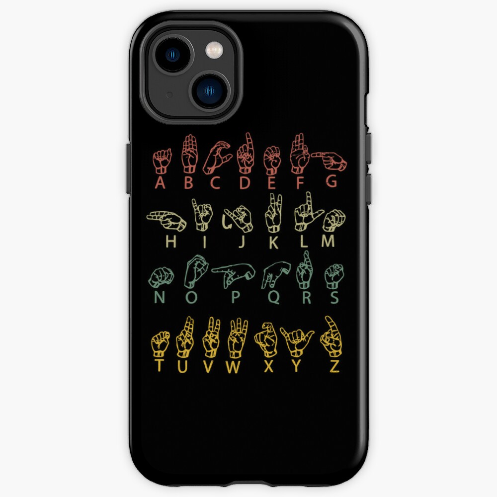 ASL American Sign language iPhone Case for Sale by mathonshirts