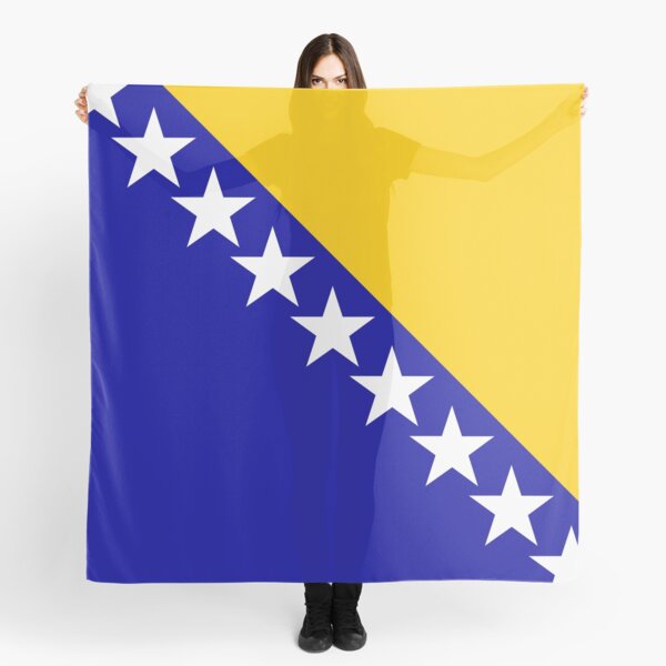 Lot de 2 foulards de protection pour le visage avec drapeau de la Bosnie-Herzégovine et de la Herzégovine