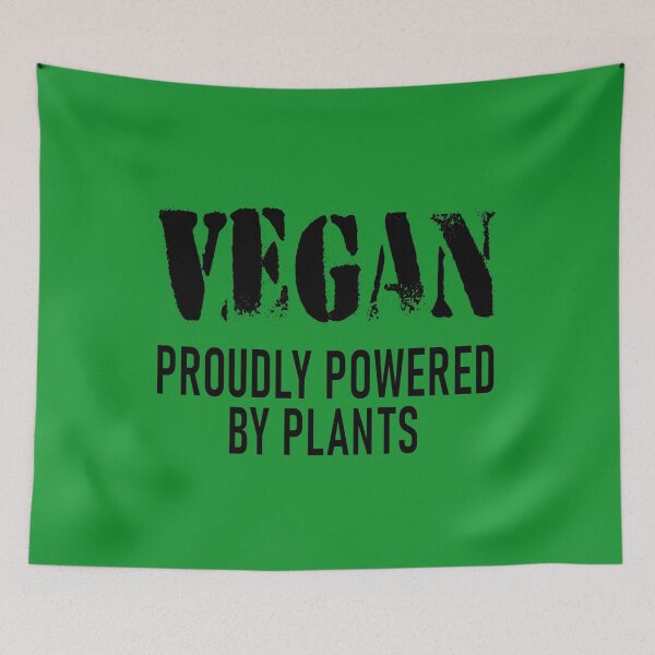 Item preview, Vegan, Proudly Powered By Plants designed and sold by SpringPetals.