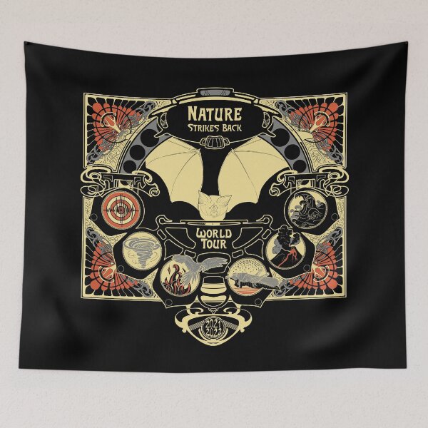 Item preview, Copy of Nature Strikes Back - World Tour 2020/2021 beige and color designed and sold by naligmaDesign.