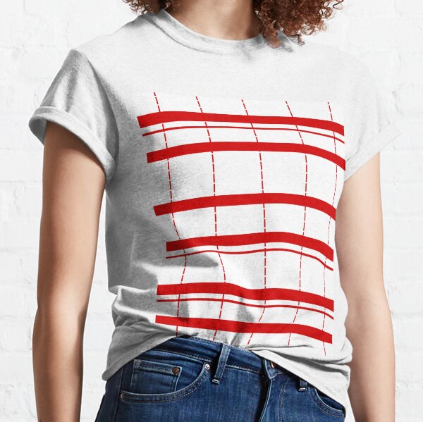 Camisetas: Rayas Rojas Y Blancas