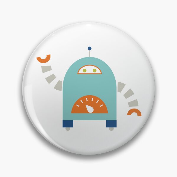 Item preview, Cute Light Blue Robot designed and sold by StudioShine.