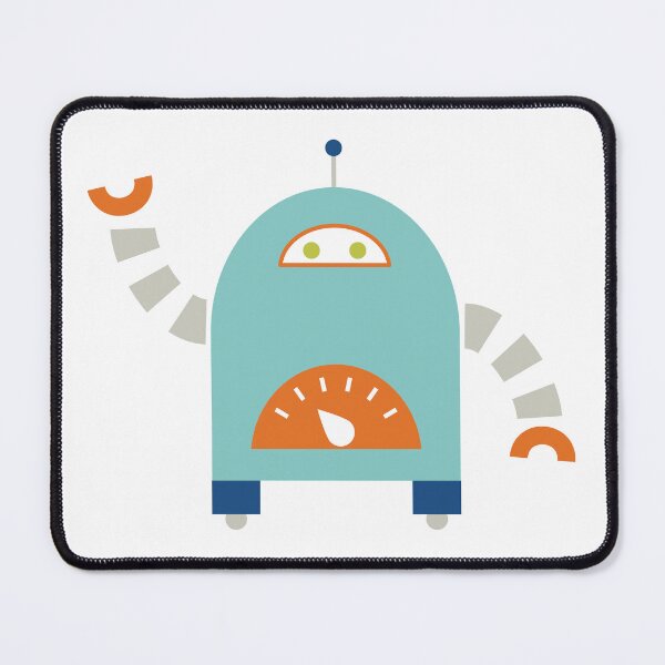 Item preview, Cute Light Blue Robot designed and sold by StudioShine.