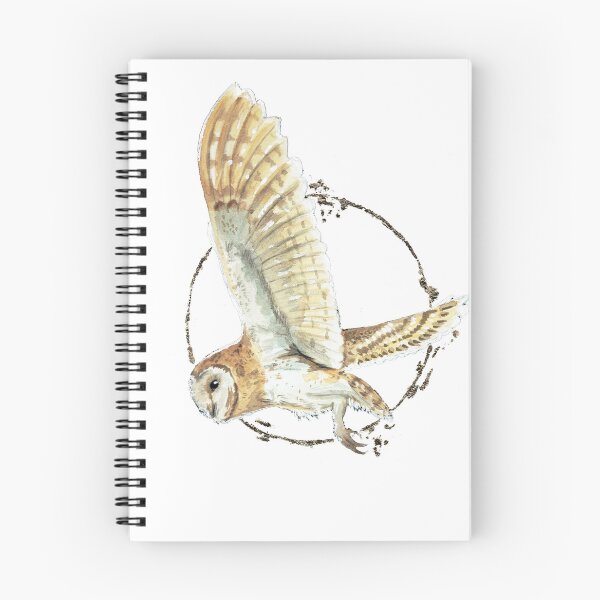 Item preview, be free and fly - owl painting designed and sold by Nekospencilart.