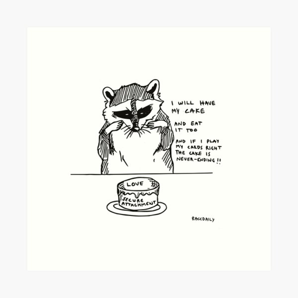 Item preview, The Cake (prints, cards & posters) designed and sold by raccdaily.