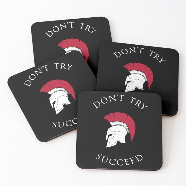Item preview, Don't Try, Succeed - Dark designed and sold by Motiv8-Tees.