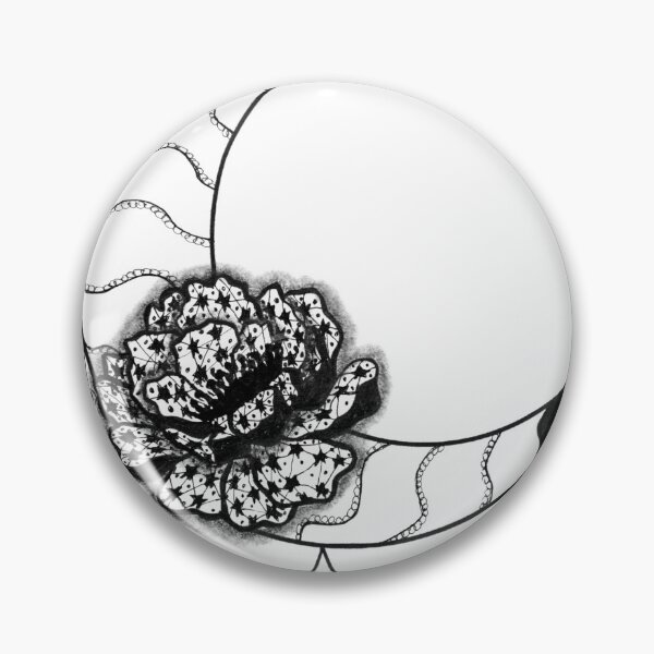 Item preview, Moon Zentangle art inspired by zentangle designed and sold by SophieQueuniez.