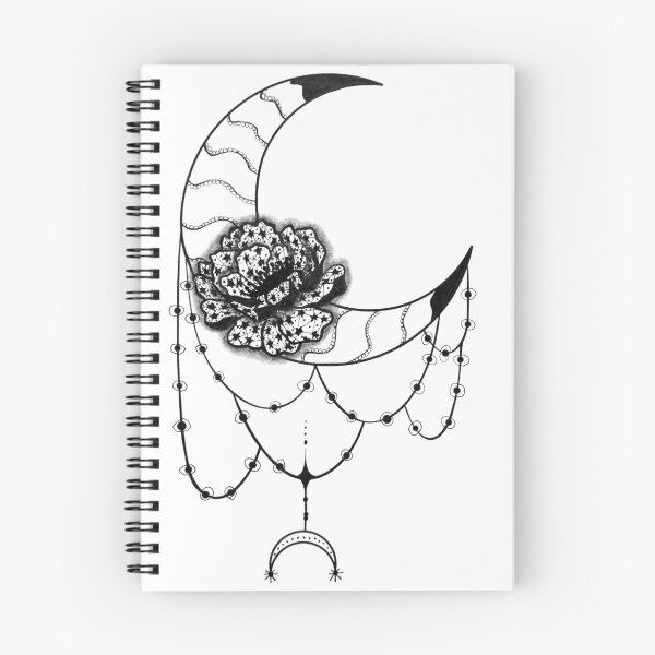 Artikelvorschau, Mond-Zentangle-Kunst inspiriert von Zentangle entworfen und verkauft von SophieQueuniez.
