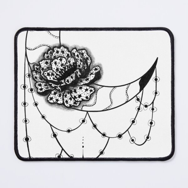 Item preview, Moon Zentangle art inspired by zentangle designed and sold by SophieQueuniez.