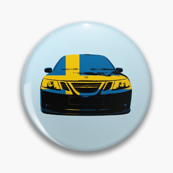 Item preview, Saab 9-3 2nd generation classic car Swedish flag monoblock designed and sold by soitwouldseem.