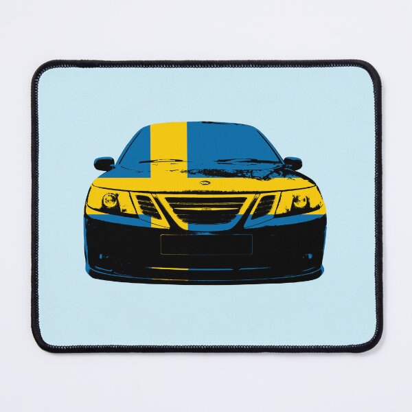 Item preview, Saab 9-3 2nd generation classic car Swedish flag monoblock designed and sold by soitwouldseem.