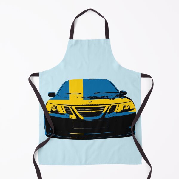 Item preview, Saab 9-3 2nd generation classic car Swedish flag monoblock designed and sold by soitwouldseem.