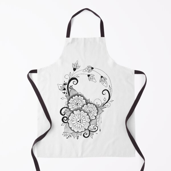 Item preview, Floral mandala Zentangle art inspired by zentangle designed and sold by SophieQueuniez.