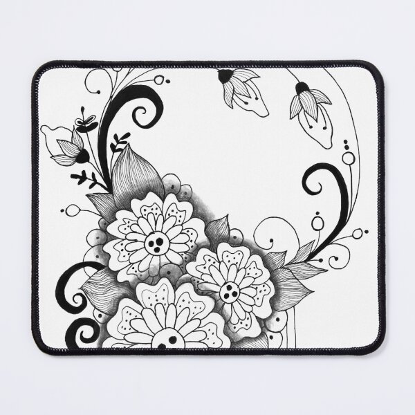 Item preview, Floral mandala Zentangle art inspired by zentangle designed and sold by SophieQueuniez.