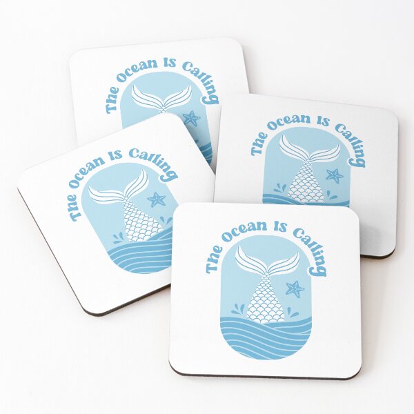 Item preview, Mermaid Tail The Ocean Is Calling Quote designed and sold by rustydoodle.