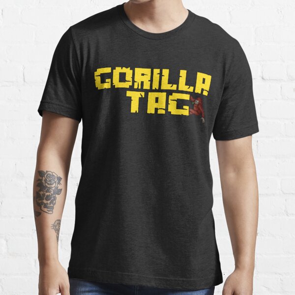 gorilla-tag-yellow-gorilla-gorilla-tag-logo-t-shirt-for-sale-by