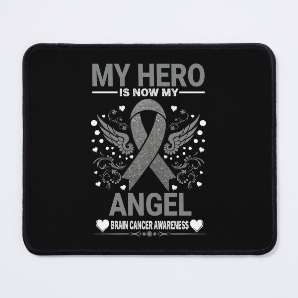 Item preview, My Hero Is Now My Angel Brain Cancer Awareness  designed and sold by SweetbeStore.