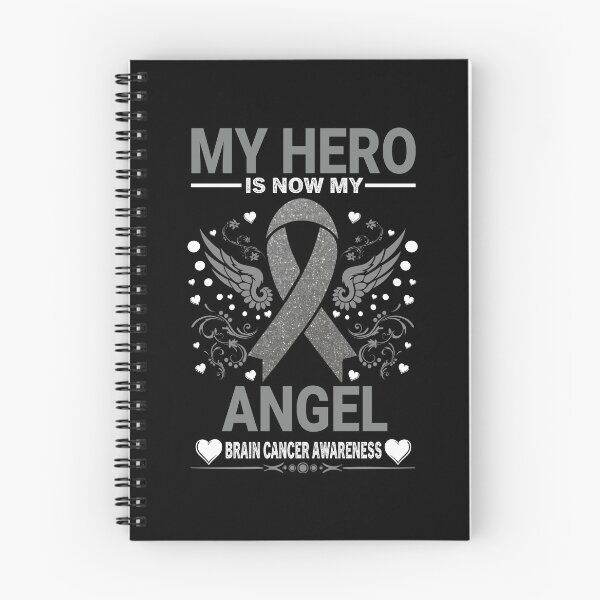 Item preview, My Hero Is Now My Angel Brain Cancer Awareness  designed and sold by SweetbeStore.
