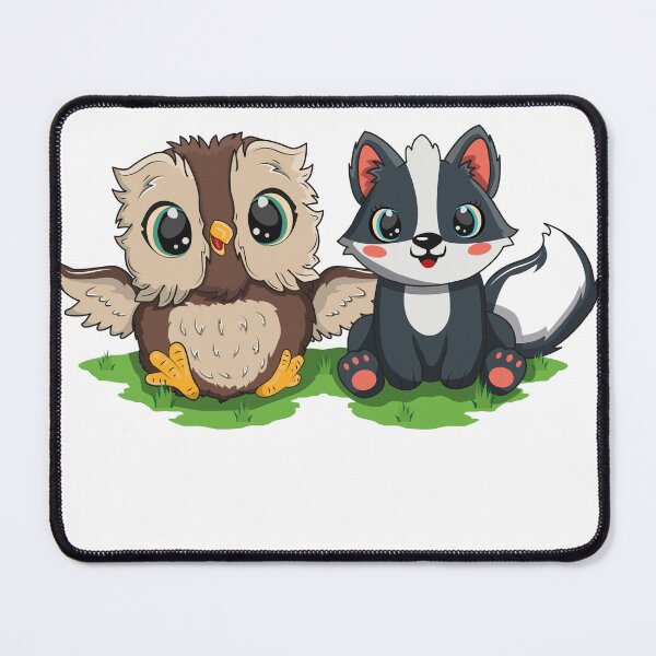 Item preview, Friends Forever Baby Owl And Dachs designed and sold by Kaaimaan.