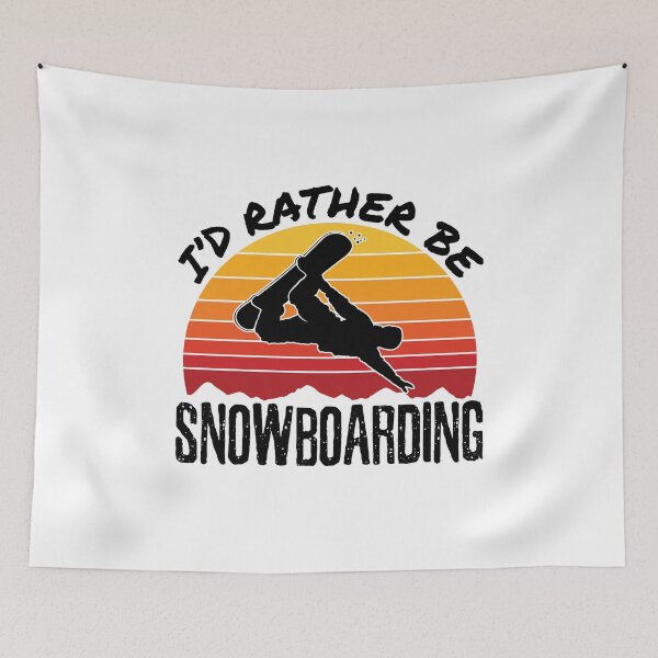 Item preview, I'd Rather Be Snowboarding Snowboarder Boarder designed and sold by jaygo.