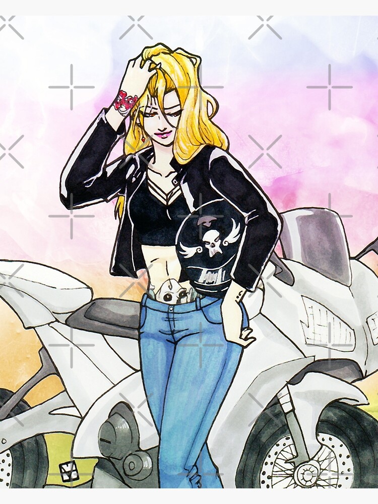 Biker Blonde by MaeganCook