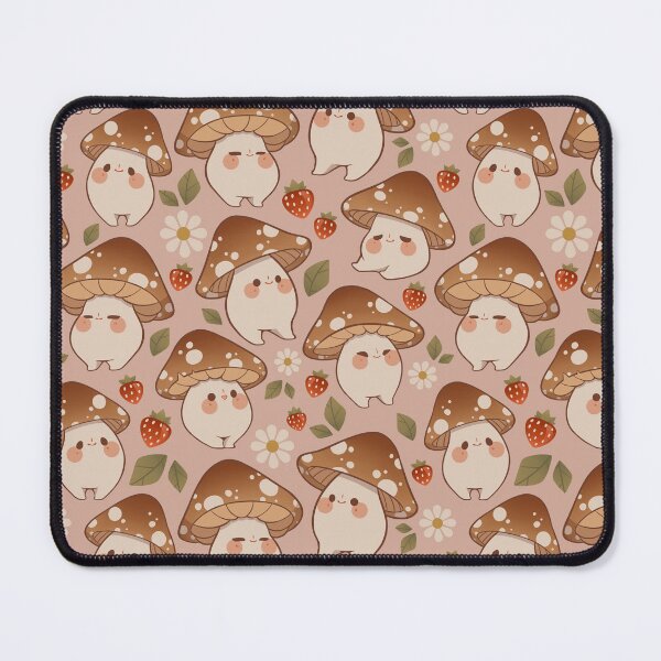 Item preview, Cute brown mushroom pattern | pink designed and sold by Rihnlin.