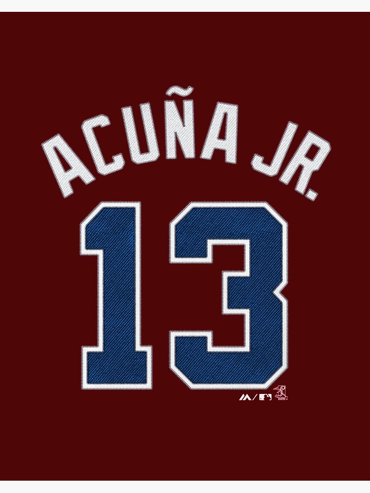 Acuna Jr 13' Art Board Print for Sale by BourbonNoon