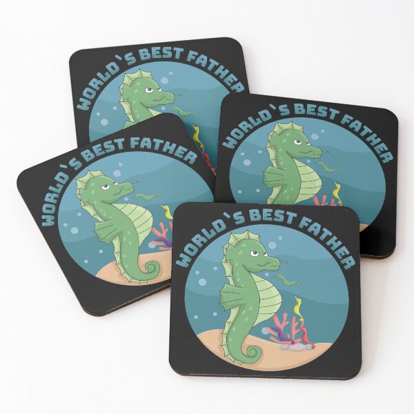 Item preview, World's Best Dad Seahorse designed and sold by Kaaimaan.