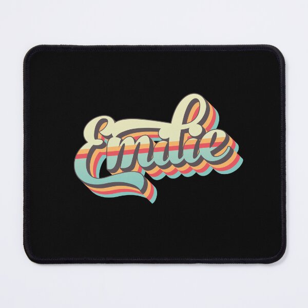 Item preview, Emilie name - cool 70s retro font surf style design designed and sold by NameTheory.