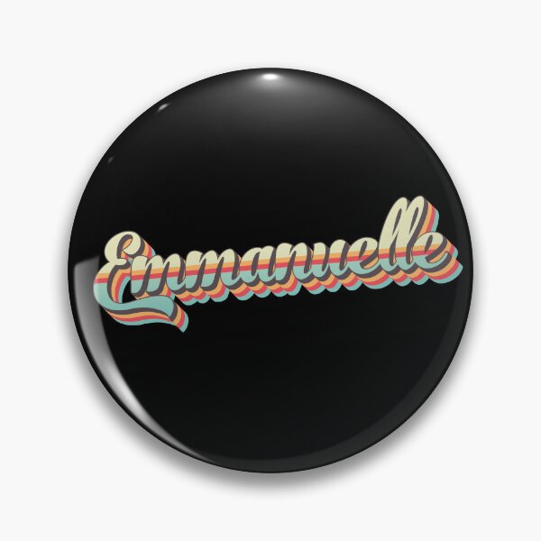 Item preview, Emmanuelle name - cool 70s retro font surf style design designed and sold by NameTheory.