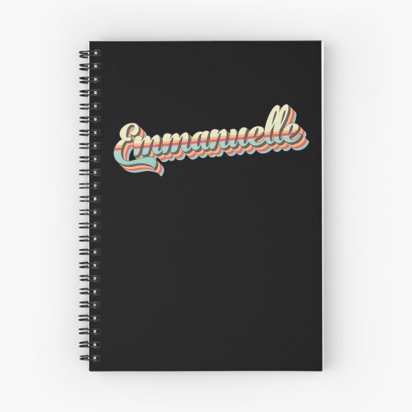 Item preview, Emmanuelle name - cool 70s retro font surf style design designed and sold by NameTheory.