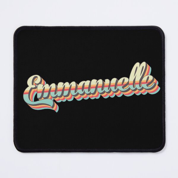 Item preview, Emmanuelle name - cool 70s retro font surf style design designed and sold by NameTheory.